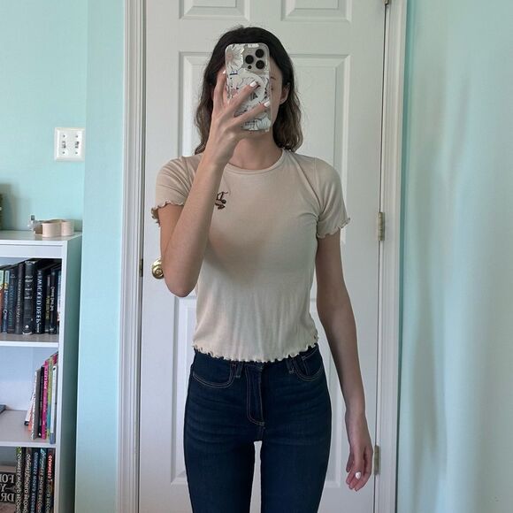 Wild Fable tan tee with sloth designnever worn (S) - Picture 2 of 4